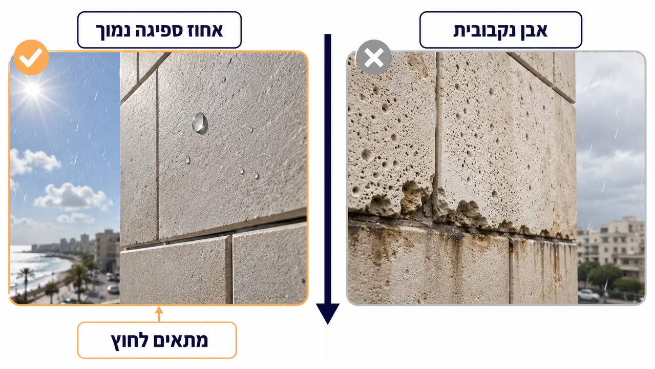 חיפוי אבן טבעית לקיר חוץ בישראל - כשירות ויתרונות