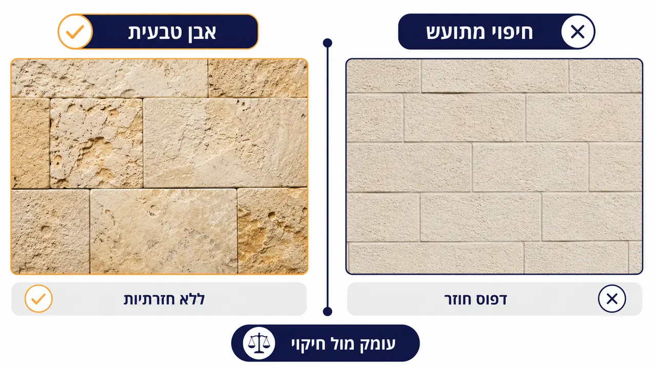 ההבדל בין חיפוי אבן טבעית לחיפויים אחרים